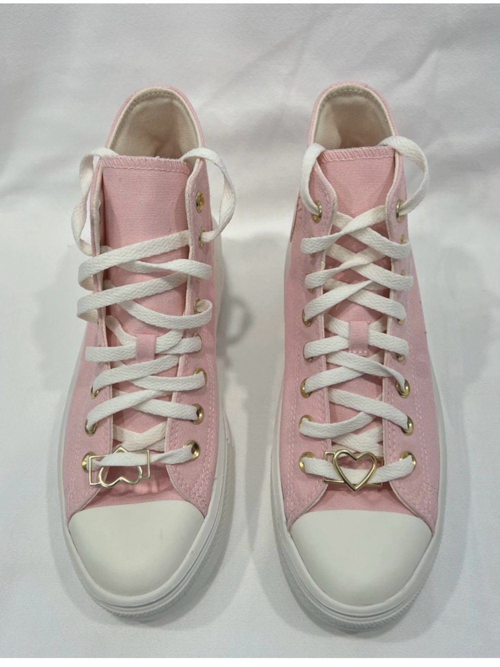 NEW Women's CONVERSE Move Hearts Valentine's Shoes A05140C Pink Size 9